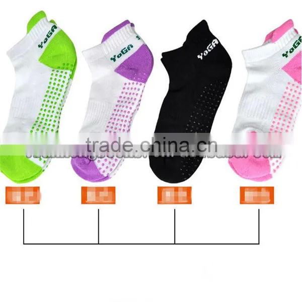 Sports Rubber Sole Terry Socks Anti Slip Pilates Barre Socks Rubber No-Slip Yoga Socks photo-5
