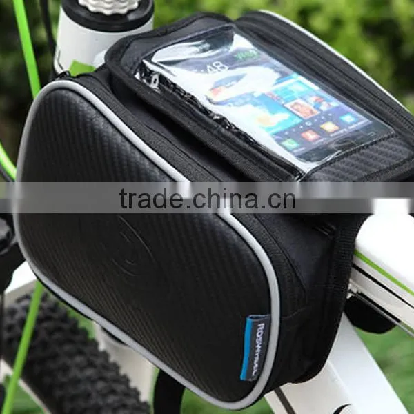 High Quality Outdoor Cycling Bike Bicycle Saddle Front Bicycle Bag Touch Phone Package photo-5