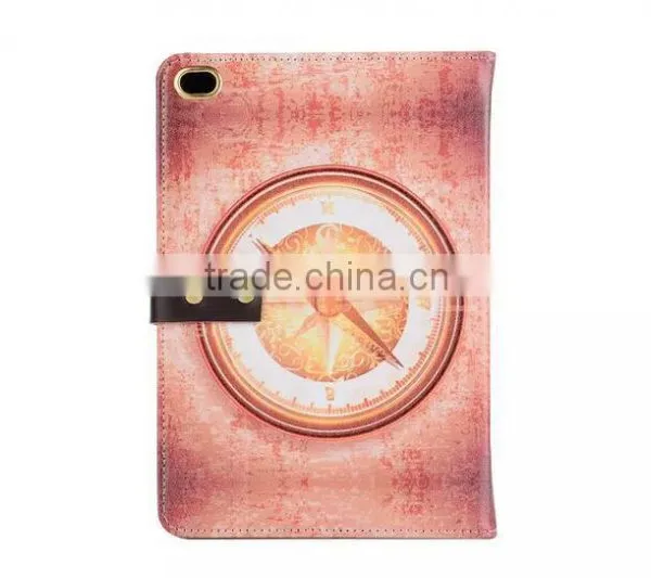 Retro Colorful Painting Flip Standing Pu Leather Case For IPad Pro With Sleeping Function photo-5