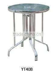 Outdoor Handmade Rattan Leisure Aluminum Coffee Table Chairs Set YC028 YT40B photo-6