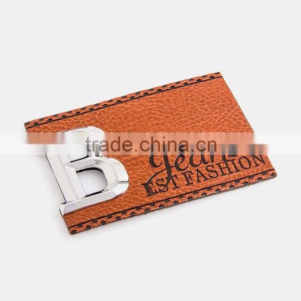 Personalized Metal Logo Fashion Style Embroidery Patch for Hats Embossed Fake Leather Patch photo-5