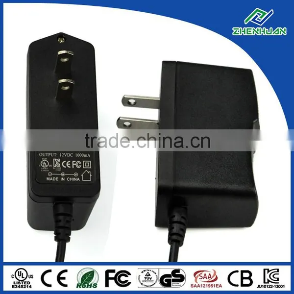 ZF120A-1201000 UL Listed AC/DC Adaptor 12V 1A Power Adapter With US Plug photo-3