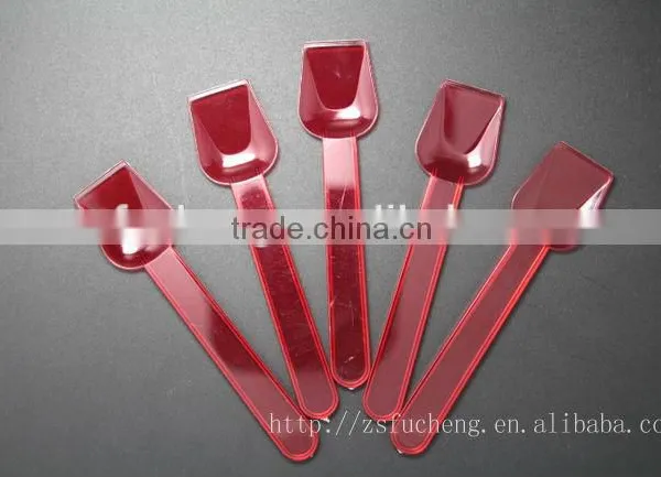 New Style Disposable Plastic Tableware Ice Cream Spoon photo-2