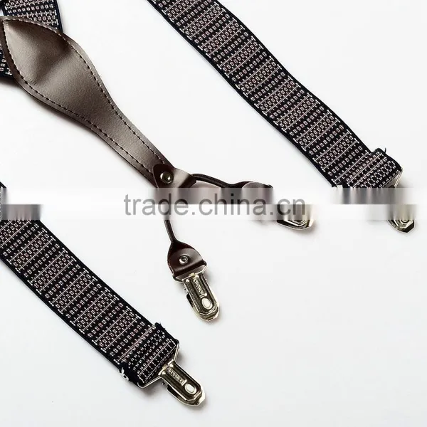 Leather Suspenders High Qualiy Man Braces photo-3