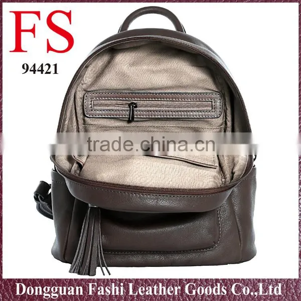 Factory Supply Boutique New Arrival Leather Backpack Bag photo-5