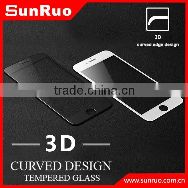 3D Curved Full Screen Cover Tempered Glass Screen Protector for IPhone 6s, Curved Edge Glass for s6 Edge and Edge Plus photo-2