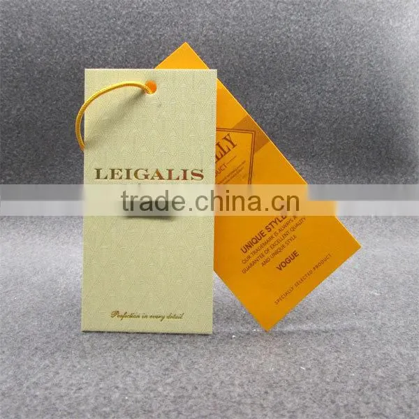 Debossed Diamond Grain Hangtags With String photo-2