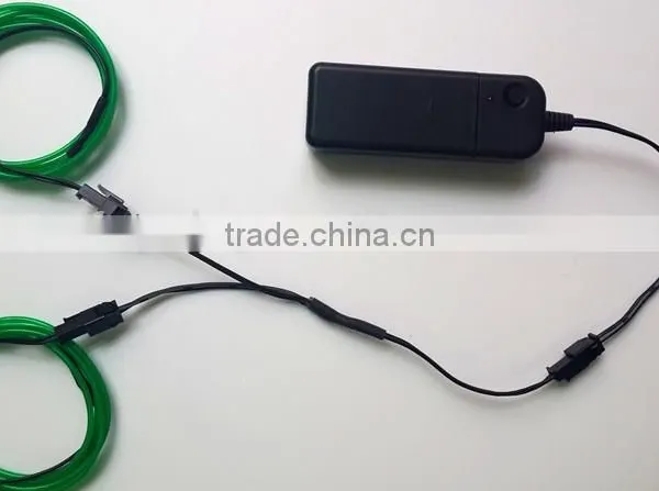Electro illuminate El wire cable tube with two split ways supplier