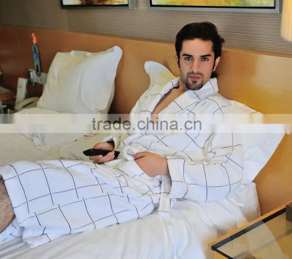 High Quality 100%Cotton Bathrobe ,Velour Cotton Pajamas photo-2
