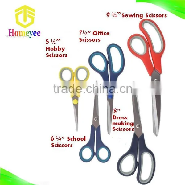 All Purpose Soft Comfort Grip Handle Good Quality Straight Scissors Set photo-5