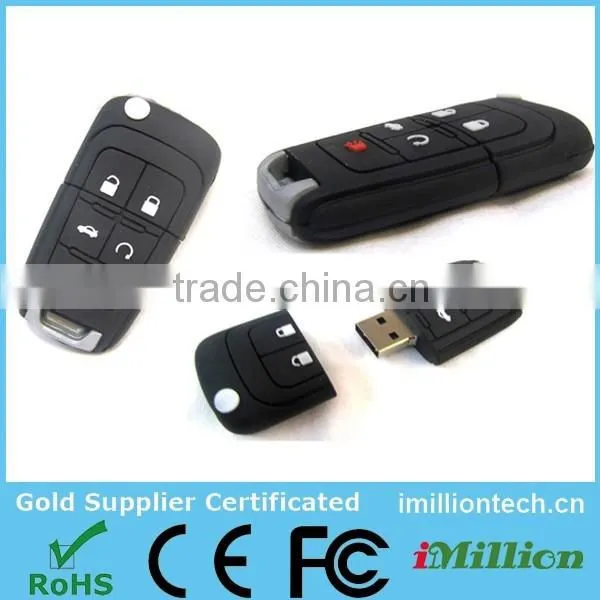 OEM PVC 2gb / 4gb USB Stick Car Key Shape USB Flash Drives With Free Sample Custom photo-2