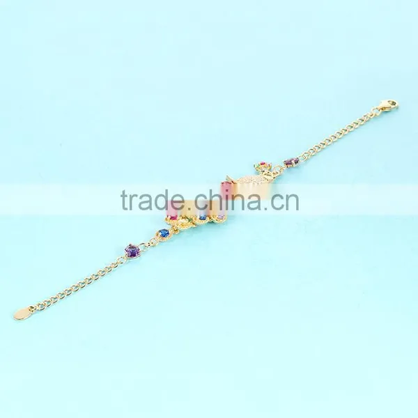 Gold Plated Jewelry Wholesale China Anchor Bracelet SBG652Y photo-3