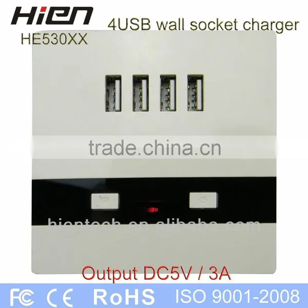 220v Extension Cord Socket Outlet USB Socket With 4 USB Port 5V3A 2 LED Indicator Suit for Hotel School Airport Railway Hospital photo-5