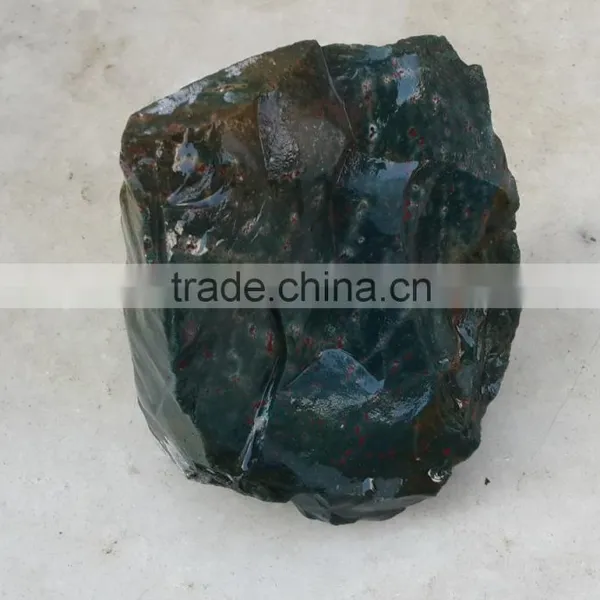 Natural Green Jasper Rough Gemstone With Slight Red Gravings Beautiful Non-treated Opaque photo-3