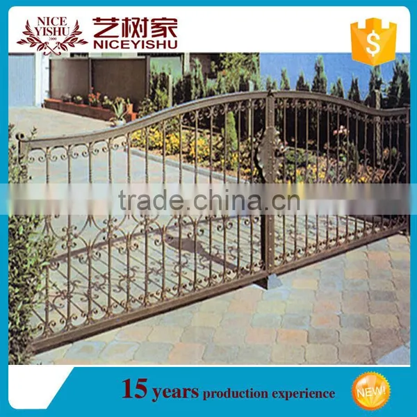 Decorative Wrought Iron Gates,double Wrought Iron Gates,backyard Iron Gate photo-3