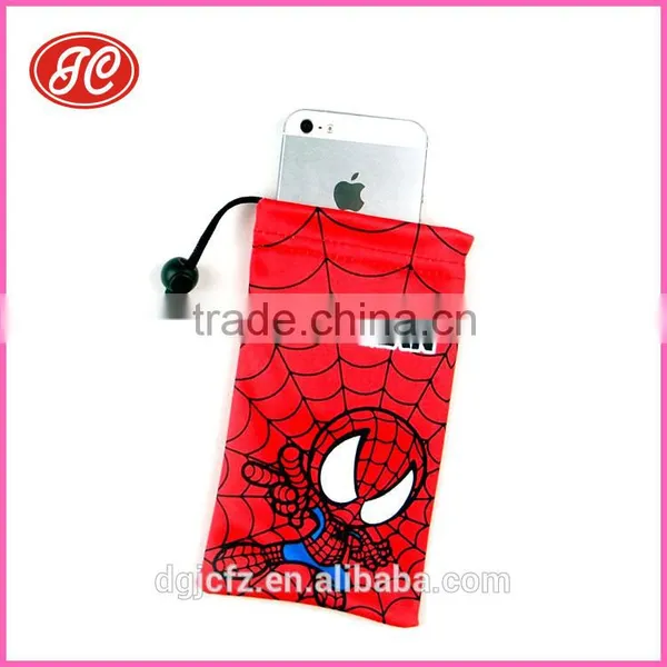 Soft And Fashion Digital Printing Microfiber Cell Phone Pouch, Glasses Bag