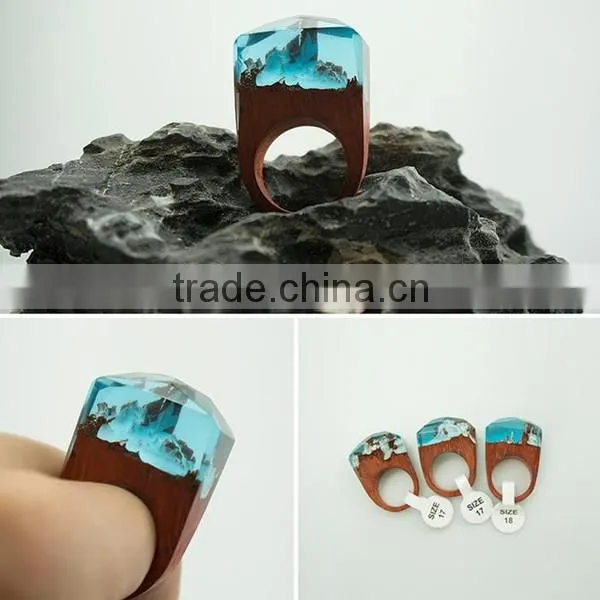 Promotional Items for 2016 Handmade Anniversary Engagement Secreted Wooden Rings photo-2