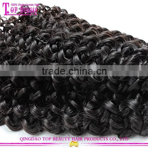 Paypal Accepted High Quality Mongolian Kinky Curly Hair Human Hair Extension photo-2
