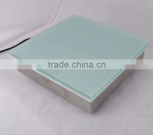 3 Years Warranty RGB Color Changing Tempered Frosted Glass Led Brick Light Waterproof Recessed Lights photo-2