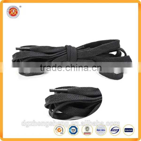2016 Wholesale Customized Colored Cheap Bright Coloured Cotton Shoelace photo-5