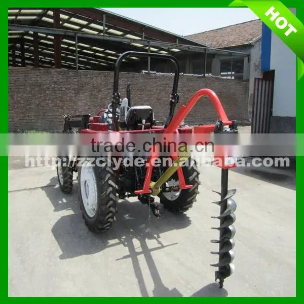 Tractor hole digging machine