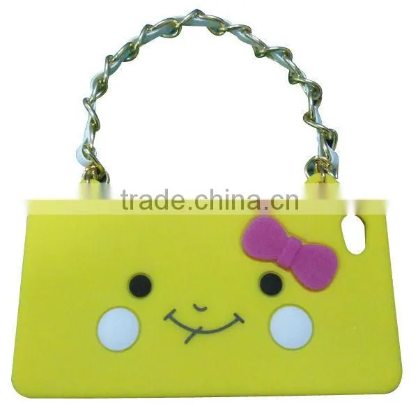 Silicone Handbag Studded Case for IPhone 4 photo-5
