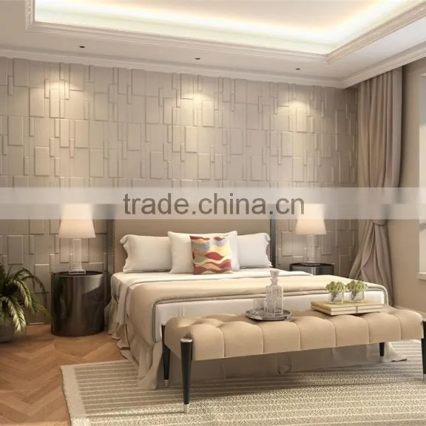 2016 New Business 3D Leather Panel Wall Covering Idea (Tommy) photo-3