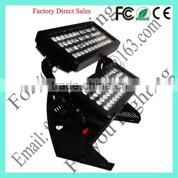 Factory Wholesale Outdoor IP65 Waterproof Rainproof Building City Color Light 96x15W RGBWA+UV 6-IN-1 LED Wall Washer photo-4