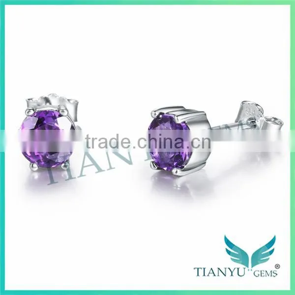 New Style Fashion Earrings Super White Moissanite Diamond Earrings Sapphire Earring photo-5