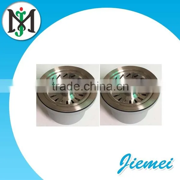 114 Strainer,Stainless Steel Kitchen Sink Drainer,satin Finished With PVC Nut. Sink Strainer