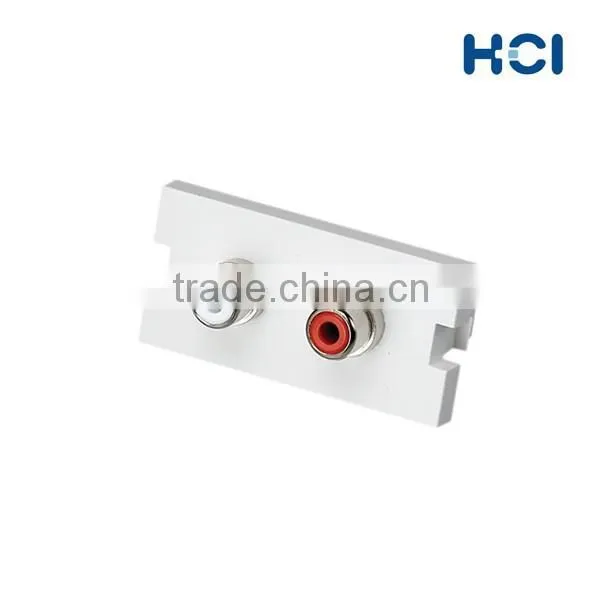 Bezel With Nickel-Plated RCA RGB Style Audio and Video Connector photo-3
