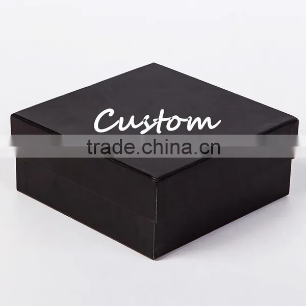 Black Cardboard Gift Package Hard Gift Paper Box photo-3