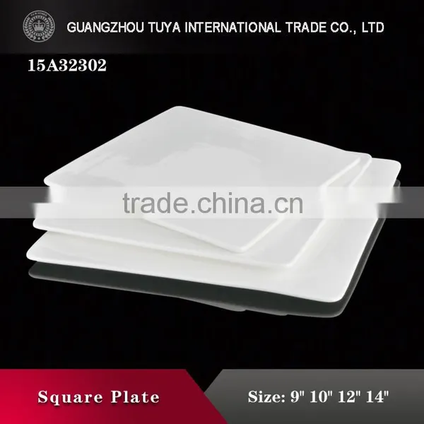 New Style White Color Fruits Porcelain Square Plate photo-2