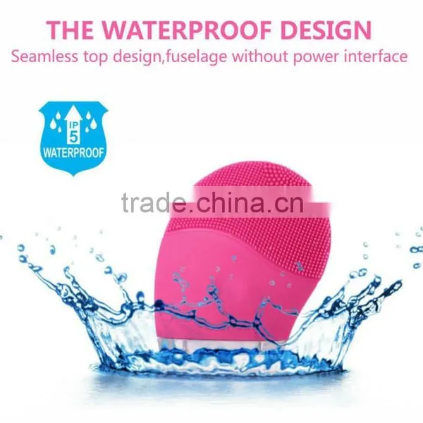 Vibrating Waterproof Face Cleansing Brush Boots Electric Face Clean Brush in Stock photo-6