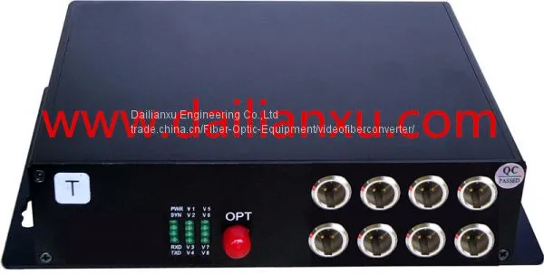 4channels XLR Balanced Stereo Audio Fiber Optic Transmitter and Recever