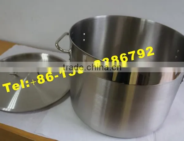 Focus on 04 Style Stainless Steel Short Body Pot With Durable Bottom/large Cooking Pots /cooking Pot Set/stainless Steel Cookwar photo-5