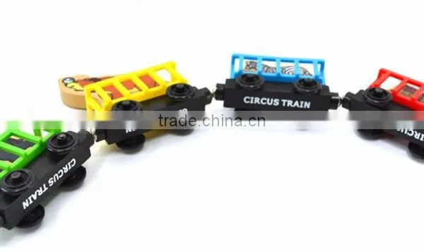 Farm Animal Toys Wooden Trains for Kids photo-3