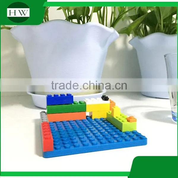 Creative Silicone Non-slip Building Block Heated Insulation Pad Cup Coasters Mat Placemat Coaster photo-5