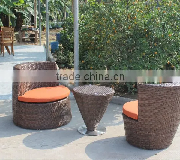 Outdoor Synthetic Rattan Furniture 4 Seated Leisure Table And Chairs photo-6