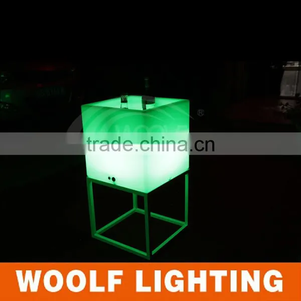 Led PE Plastic Champagne Ice Bucket With Stand photo-2