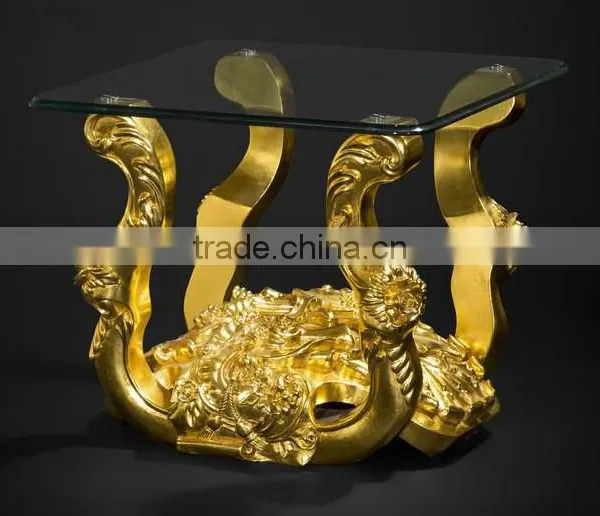 Imperial Noble Furniture Living Room Sofa, Luxury Wood Carved Three Seater Sofa With Gold Painted, British Royal Sofa Couch Set photo-5