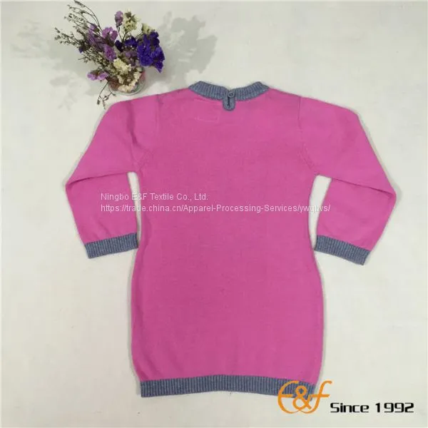 Long-style Sweater With Cats Jacquard photo-2