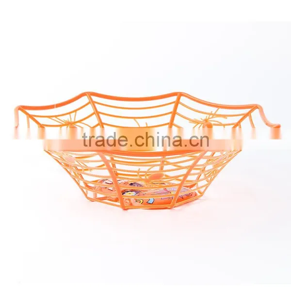 Plastic Halloween Spider Web Basket Fruit Basket photo-5