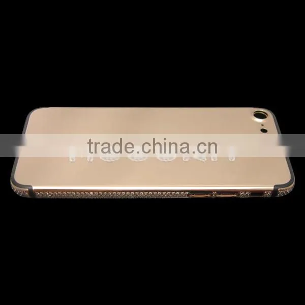 Gold Plated Back Housing, Diamond Back Cover for IPhone 7 Gold Housing photo-5