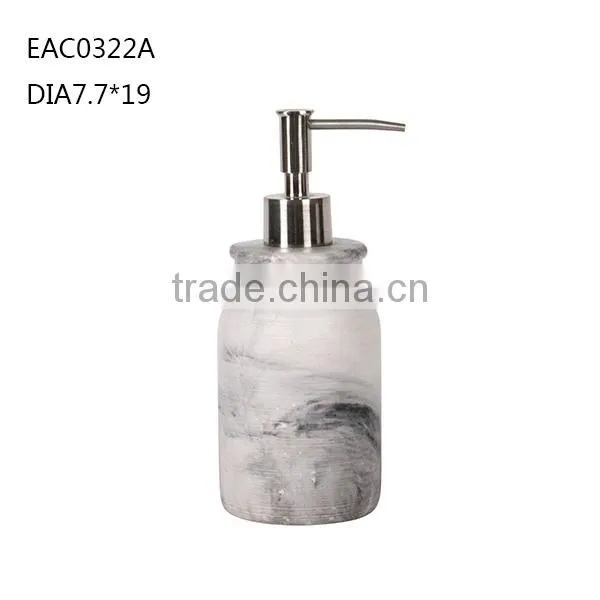Superior Concrete Home Decoration Bathroom Set With Lotion Dispenser and Soap Dish photo-2