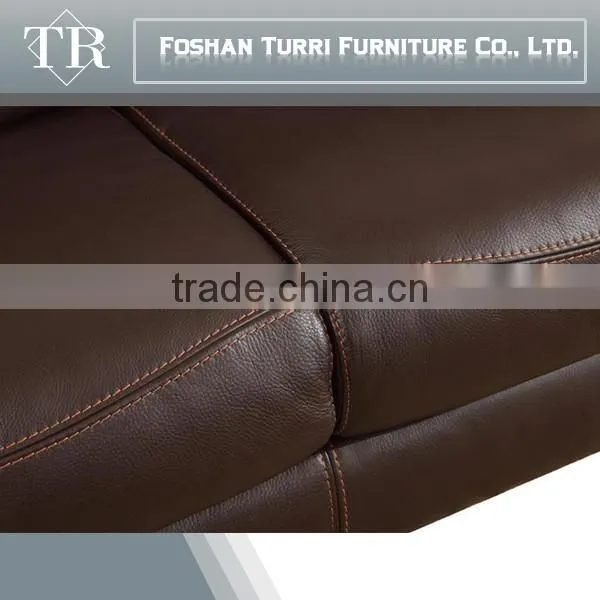 Luxury Italian Leather American Design Reclining Sectional Sofa photo-6