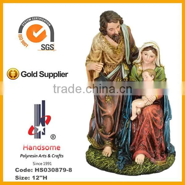 12 Inch Holy Family Polyresin Craft Religious Statues photo-4