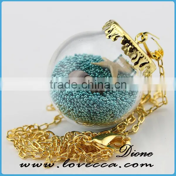 Hollow Decorative Clear Glass Ball for Making Diy Jewelry photo-6