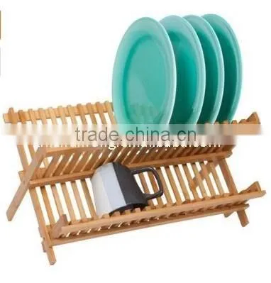 Folding Bamboo Dish Rack photo-3