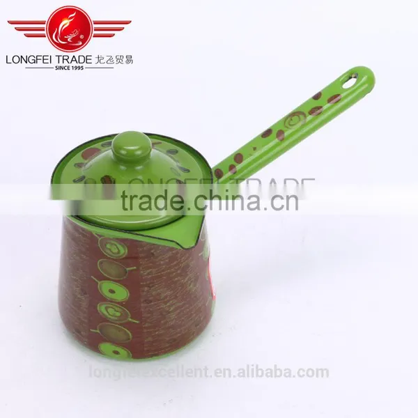 2016 Best Selling Hot Desing Useful Enamelmilk Pot/enamel Boiling Pot/ Enamel Coffee Pot photo-2